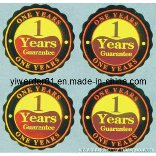 Hologram Sticker for Warranty Use